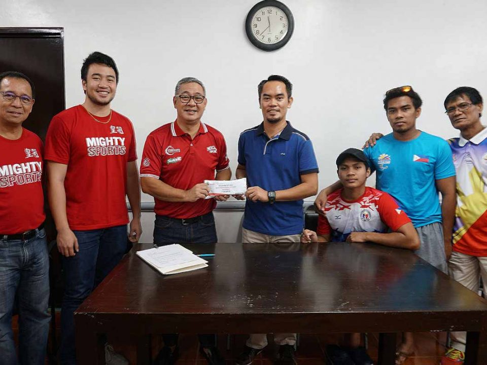 mighty sports donates to philippine paralympic committee | caesar wongchuking