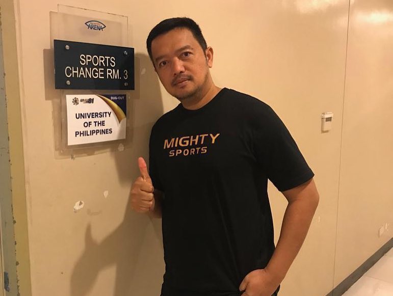 coach bo perasol mighty sports up fighting maroons