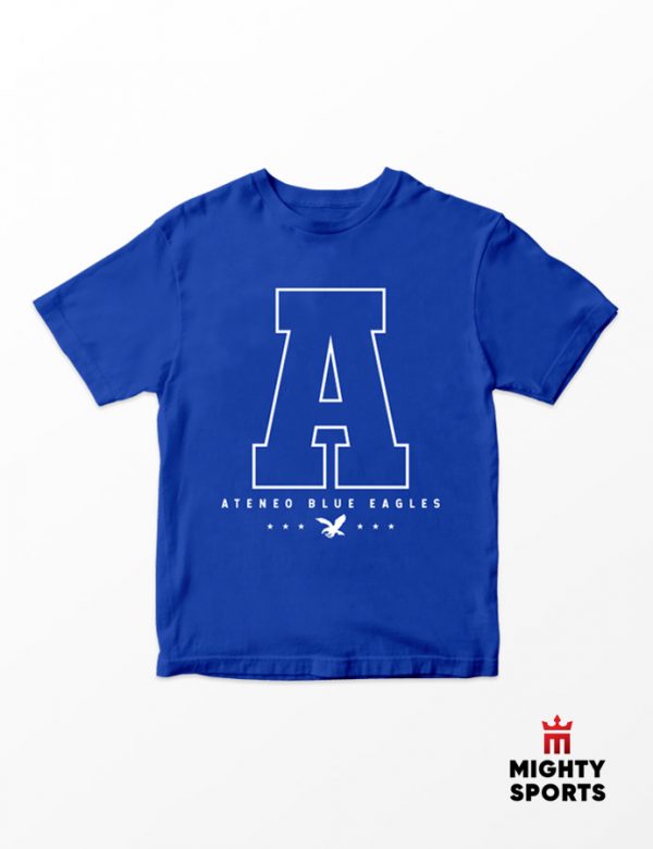mighty sports x ateneo a tee front
